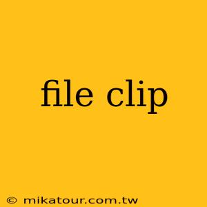 file clip