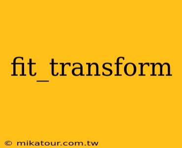 fit_transform