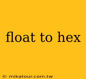 float to hex