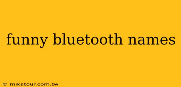 funny bluetooth names