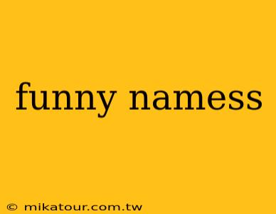 funny namess