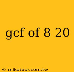 gcf of 8 20