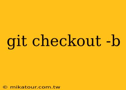 git checkout -b