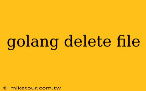 golang delete file