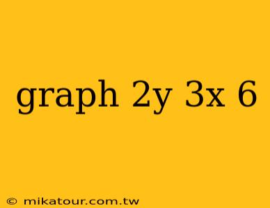 graph 2y 3x 6