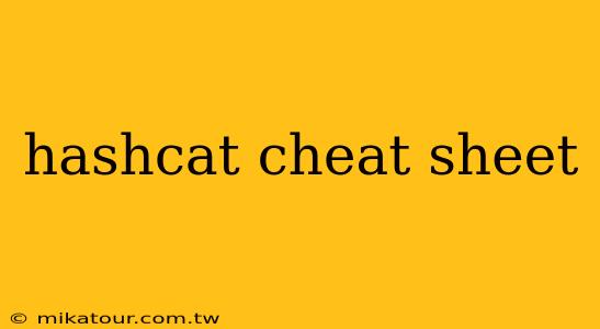 hashcat cheat sheet