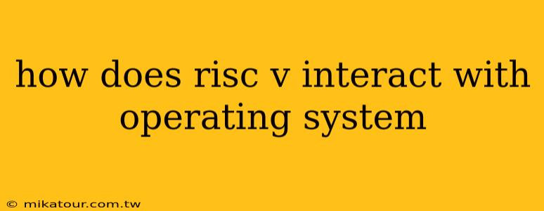 how does risc v interact with operating system