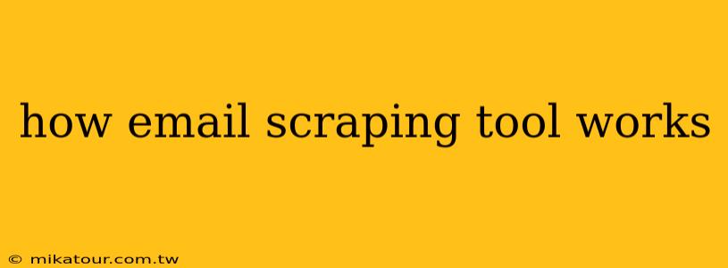 how email scraping tool works