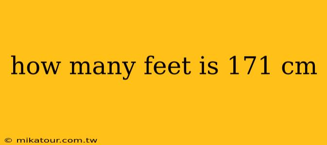 how many feet is 171 cm