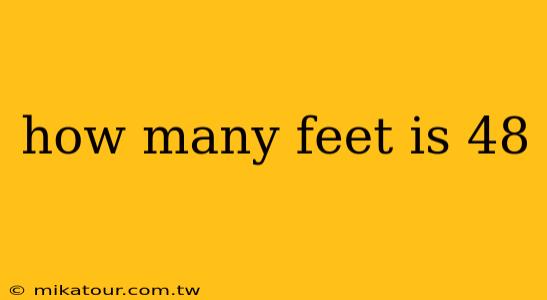 how many feet is 48