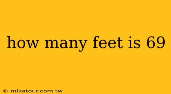 how many feet is 69