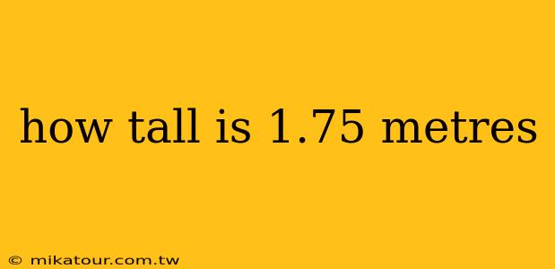 how tall is 1.75 metres