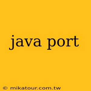 java port