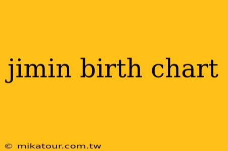 jimin birth chart