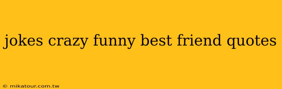 jokes crazy funny best friend quotes