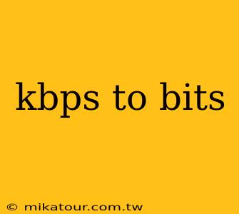 kbps to bits