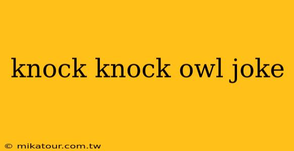 knock knock owl joke