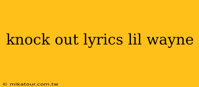 knock out lyrics lil wayne