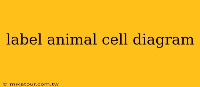 label animal cell diagram