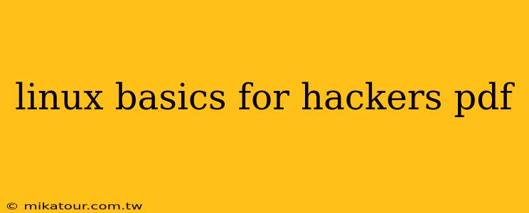 linux basics for hackers pdf