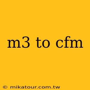 m3 to cfm