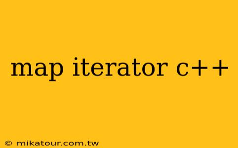 map iterator c++