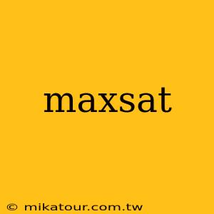 maxsat