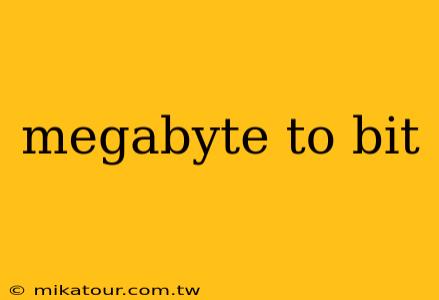 megabyte to bit