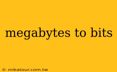 megabytes to bits