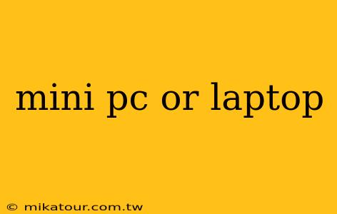 mini pc or laptop