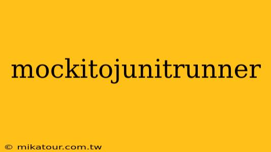 mockitojunitrunner