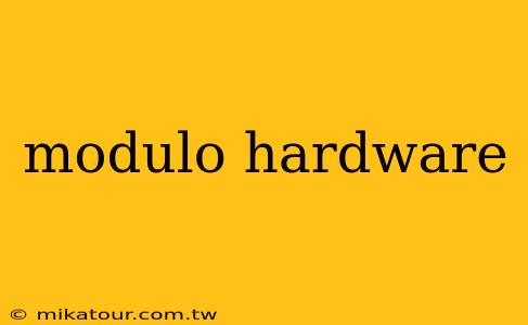 modulo hardware