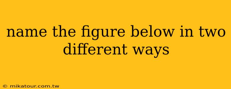 name the figure below in two different ways