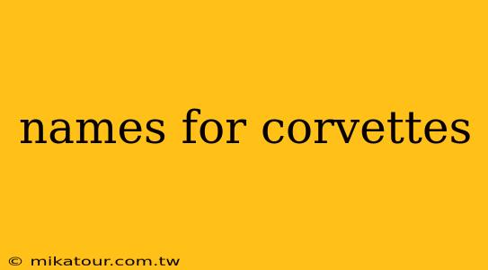 names for corvettes