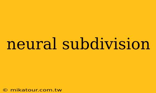 neural subdivision