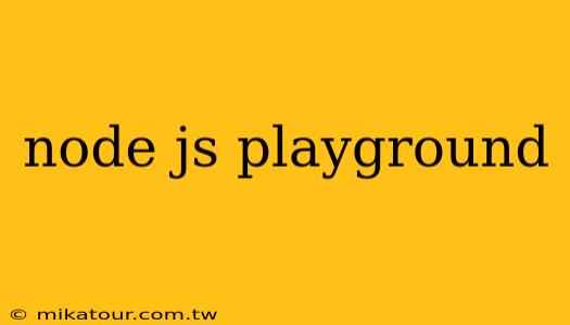 node js playground