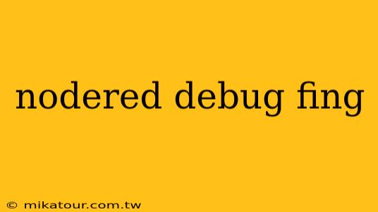 nodered debug fing