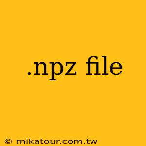 .npz file