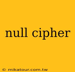 null cipher