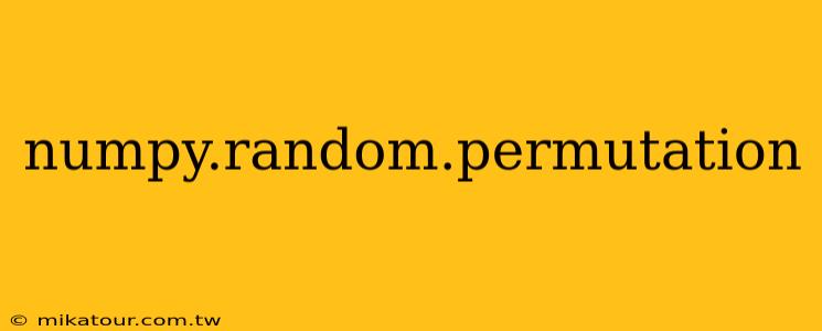 numpy.random.permutation