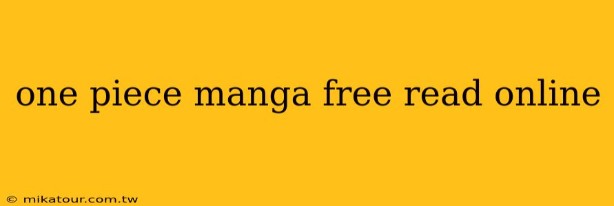 one piece manga free read online