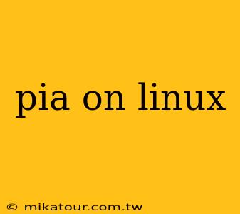 pia on linux