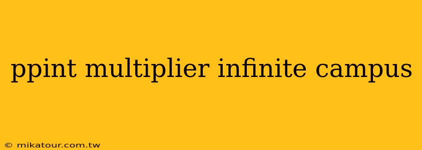 ppint multiplier infinite campus