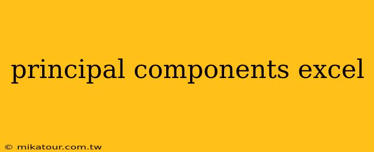 principal components excel