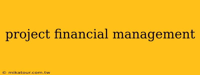 project financial management