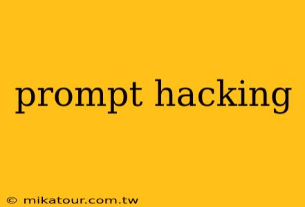 prompt hacking