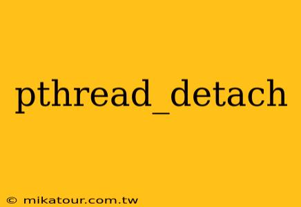 pthread_detach