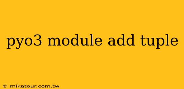 pyo3 module add tuple