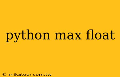 python max float