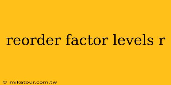 reorder factor levels r